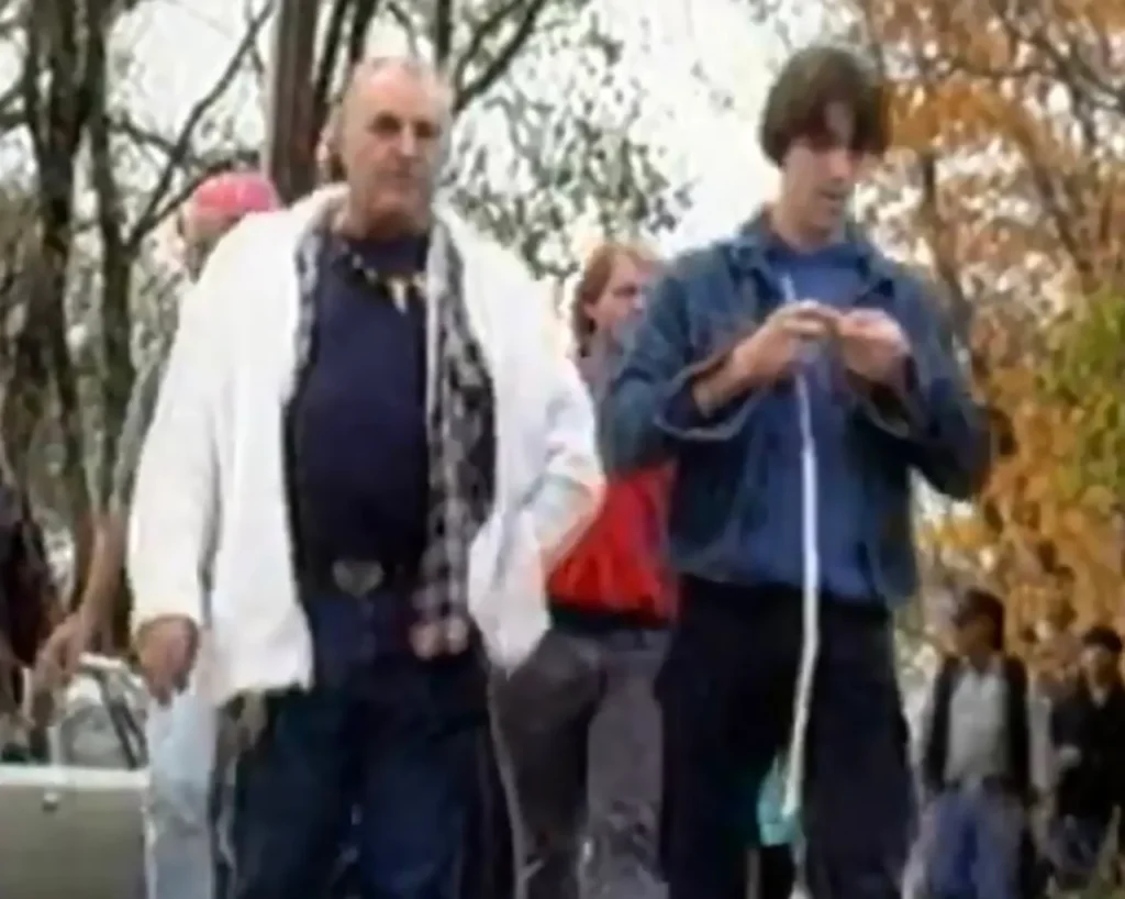 Chief Homer St. Francis at the 1987 "Fish In."