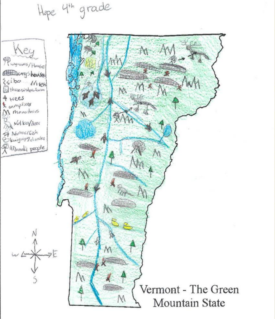 Example of topographic map